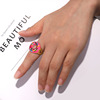 Donut, necklace, amusing fashionable universal ring, Korean style, wholesale