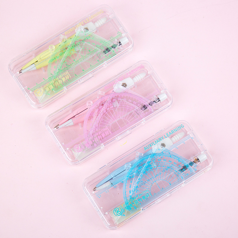 90189 brújulas 7 unidades traje examen estudiante dibujo herramientas regla dibujo diseño matemáticas traje