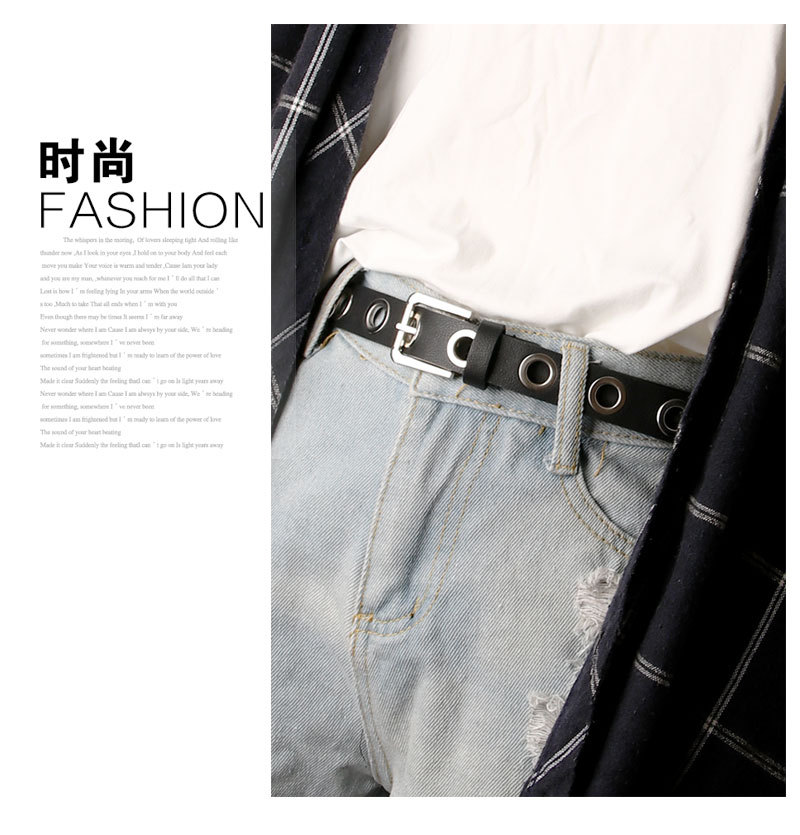 Women's Band Fashion Hollow Decorative Belt With Jeans Punk Style Pu Belt Wholesale Nihaojewelry display picture 8