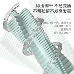 Silicone cup brush, bottle brush 360-degree rotation baby nipple brush portable bottle cleaning brush, cup brush