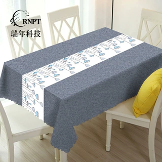 RNPT瑞年【厂家热卖】吊灯印花餐桌台布简约防水桌布PVC塑料桌布