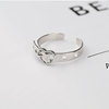 Ring heart shaped, jewelry, accessory, silver 925 sample, simple and elegant design, on index finger
