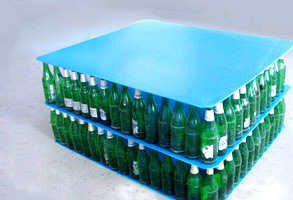PP隔板塑料藍色4MM瓶罐墊板5MM防靜電瓦楞板鐵籠塑料擋板