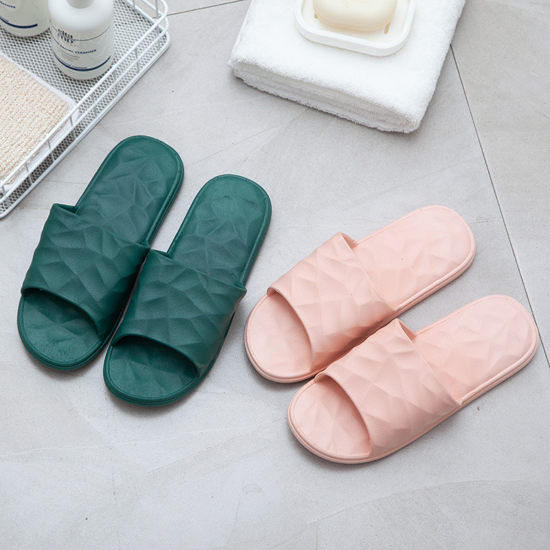 夏季新款家居凉拖鞋糖果色防滑耐磨塑料拖鞋情侣男女一字浴室拖鞋|ru