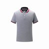 2021 goods in stock polo superior quality grey leisure time daily Short sleeved Color matching summer ordinary Loose type T-shirt