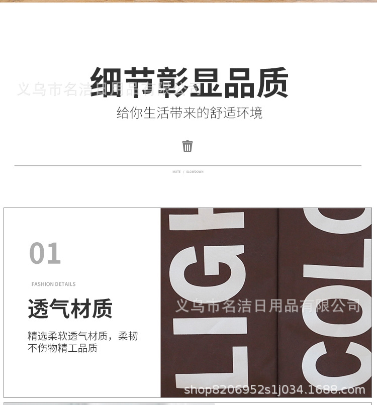 Oxford Cloth Belt Handle Three Cell Aluminum Rack Laundry Basket Storage Basket Sundries Basket Laundry Basket Home Storage Basket Opp Bag undefined