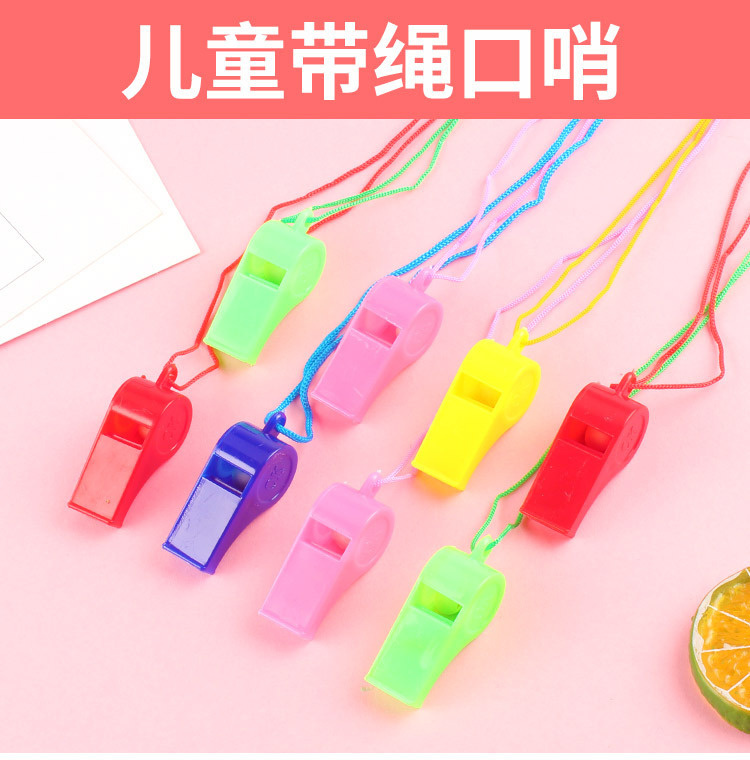 Silbato de fútbol con cuerda – para animar, árbitro, cordón, silbato animado para niños, venta al por mayor