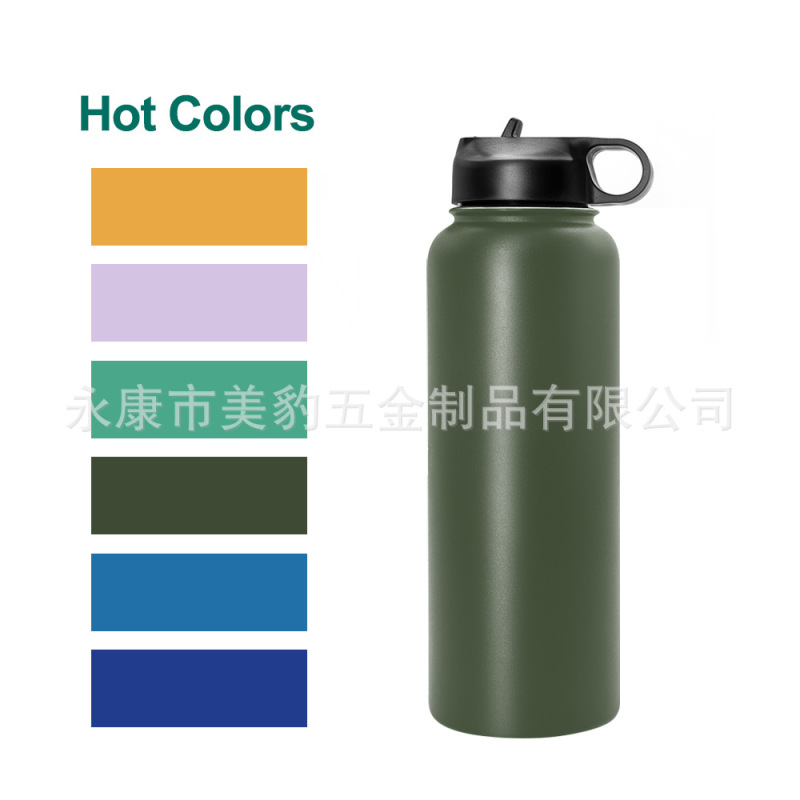 Amazon Hot Sale Large Capacity Double Layer Vacuum 304 Stainless Steel Thermos Outdoor Camping Portable Sports Kettle