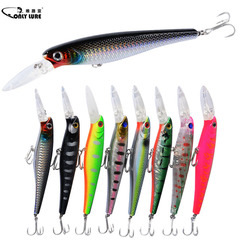 [New Minnow 8 colors] Lure bait 15CM/18.7G thickened long tongue fake bait sea fishing hard bait fishing gear batch