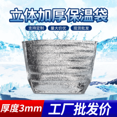厂家批发加厚立体铝箔保温袋一次性外卖保温袋食品保鲜冰包袋现货