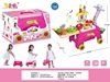 Family children's storage box with light music, cart for ice cream