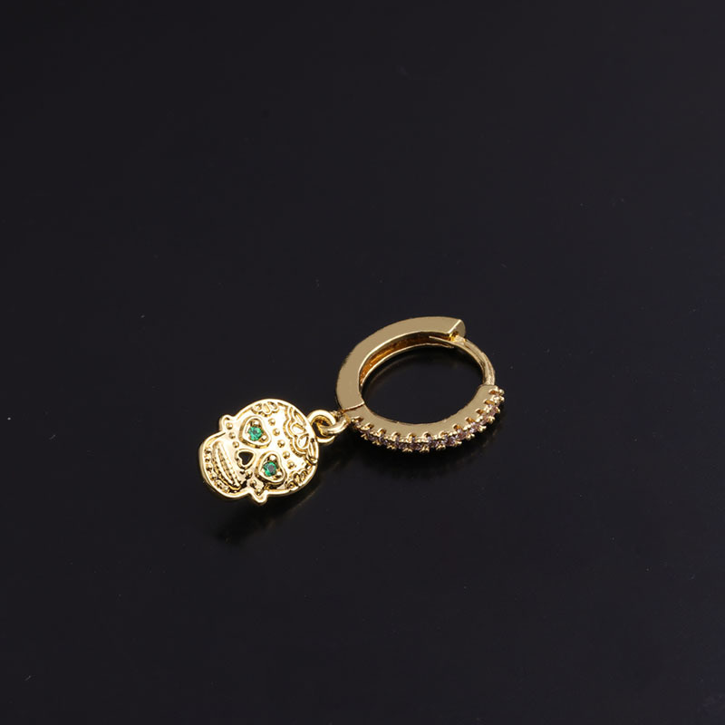 fashion inlaid zircon earrings