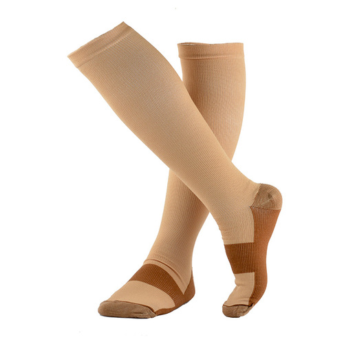 Ankle protection compression socks, sports compression socks, copper fiber mid-calf slim calf sleeves
