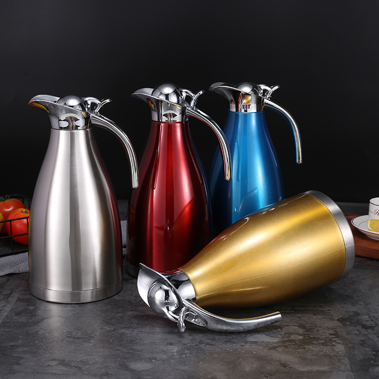 304 Stainless steel vacuum Warmers household European style Thermos bottle customized LOGO Coffee pot gift Kettle