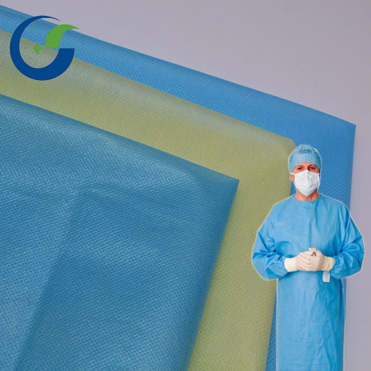 覆膜纺粘无纺布 防水一次性民用隔离服无纺布 TPU淋膜 PP无纺布