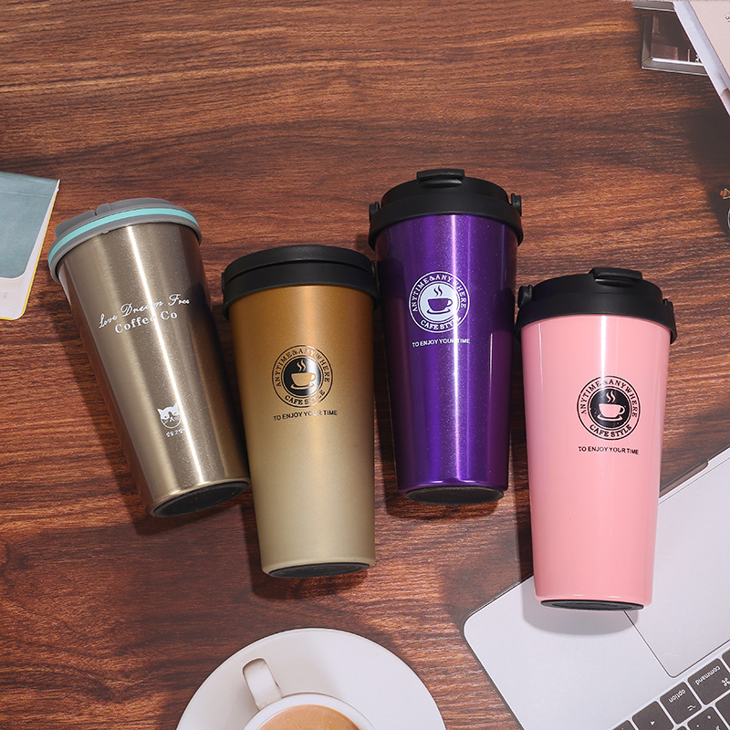 Coffee handheld creative glass stainless steel