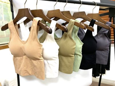 881背心四季风V领N1韩版吊带螺纹抹胸中长款打底运动睡眠内衣女士|ms