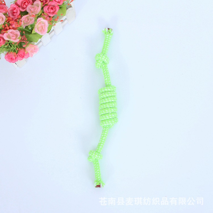 Fashion Rat Knot Bite Resistant Pet Cotton Rope Toy display picture 4