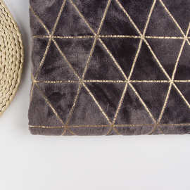 新款数码印烫金法兰绒 厂家毛毯办公室 沙发盖毯加厚柔软毛毯