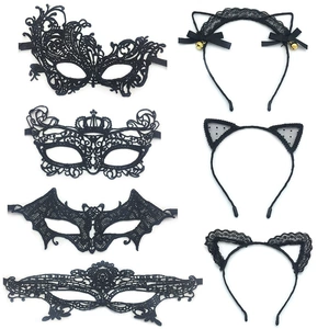 Party Lace Half Face Mask - Perfect for Masquerade Balls, Weddings, and More