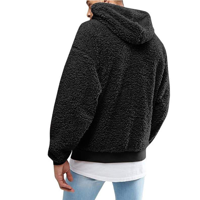 Men's Clothing autumn and winter plush men's hooded sweatshirt_voghion.com