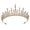 Elite metal jewelry for bride, cute hair accessory suitable for photo sessions, crown for princess