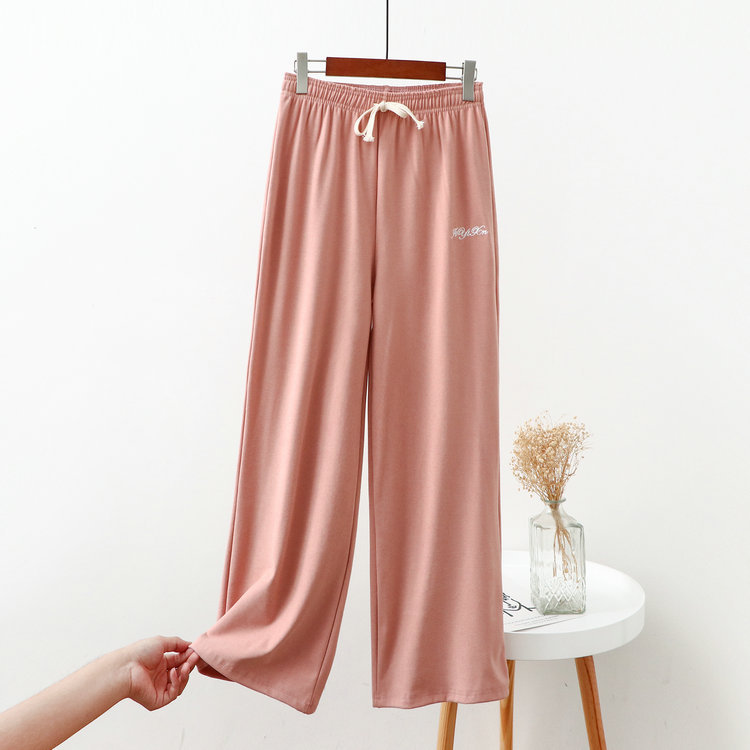 Corazón cálido homewear pantalones ropa de abrigo casual bloomers Otoño e Invierno suelto todo a juego de terciopelo casa tobillo-atado cálido perezoso pantalones de pijama