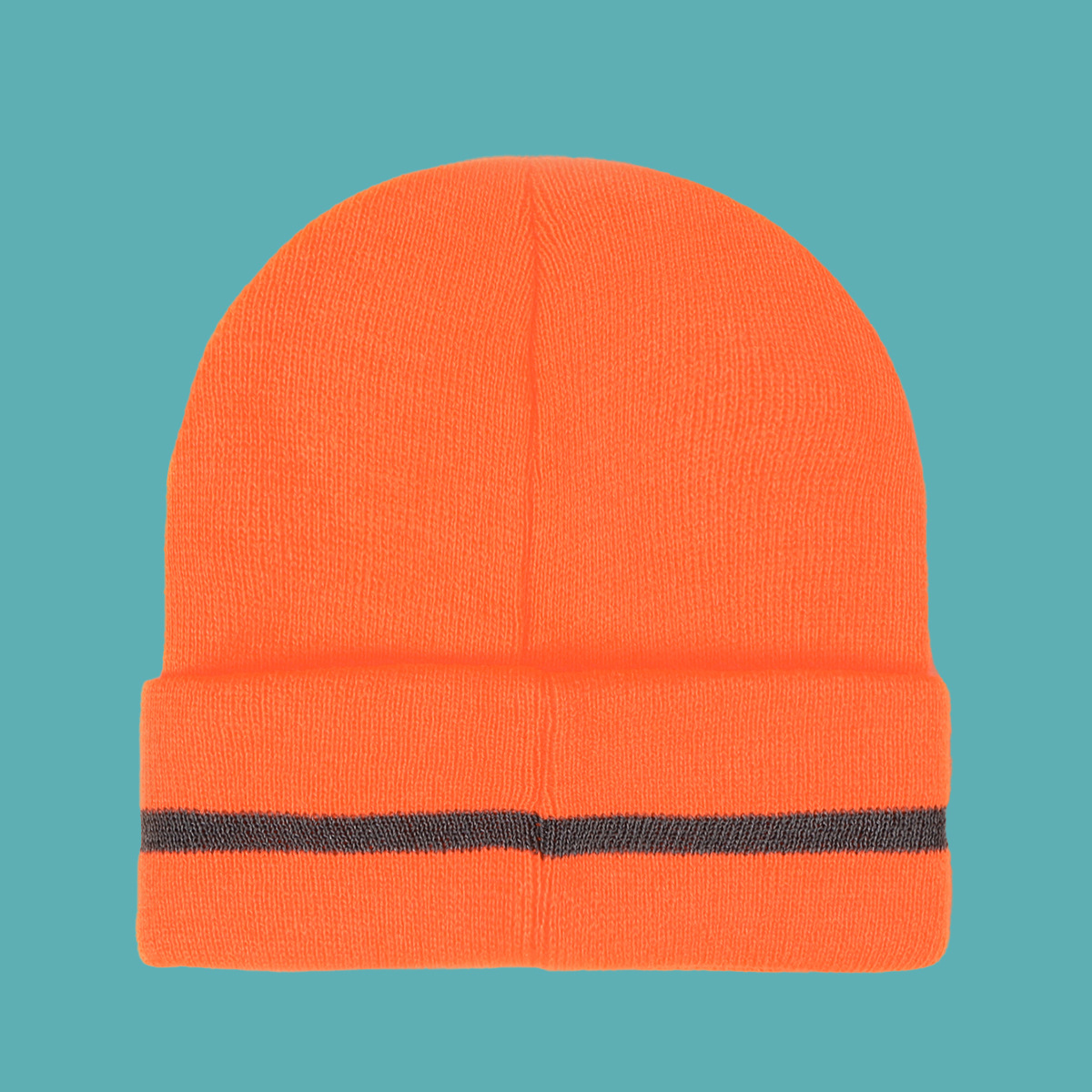 Orange Fashion Striped Knitted Hat display picture 5