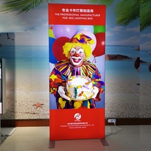 卡布双面展示高亮度广告牌软膜发光便携式展会铝材灯箱招牌
