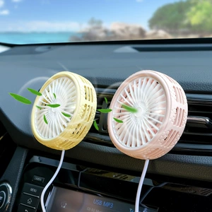 Avtomobil kiçik ventilyatoru, 12V/24V, USB interfeysli, güclü hava axını