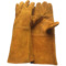 14寸隔热电焊手套 牛皮二层单层全皮黄色工作安全防护焊接手套