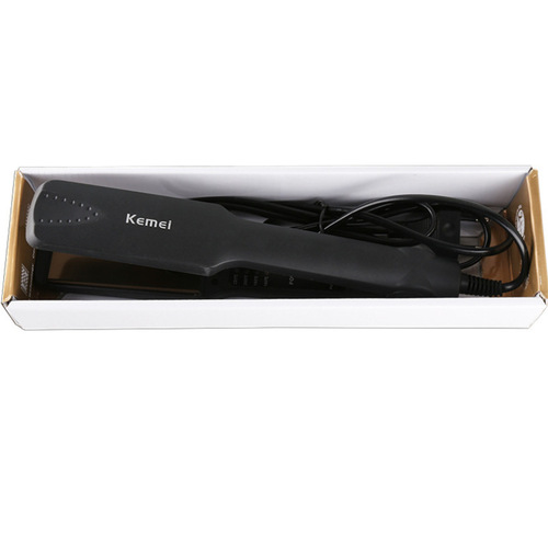 Cross-border Kemei KM-329 electric splint hair straightener does not damage hair straightening plate clip hair inner buckle splint one piece drop shipping