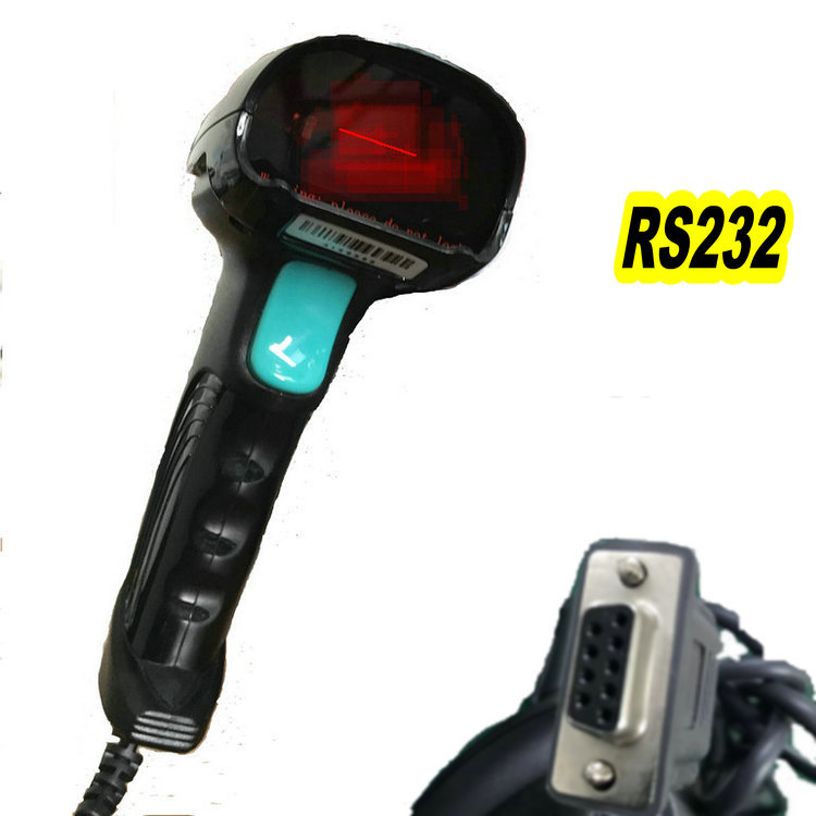 串口激光条码扫码枪1d laser barcode scanner for rs232 com