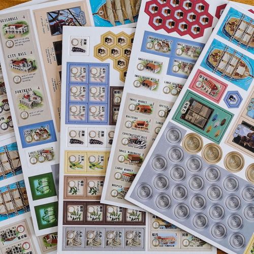 BCG Classic Management Board Game Puerto Rico Deluxe Collector's Edition Chinese Party Game Cards Include Noble Expansion