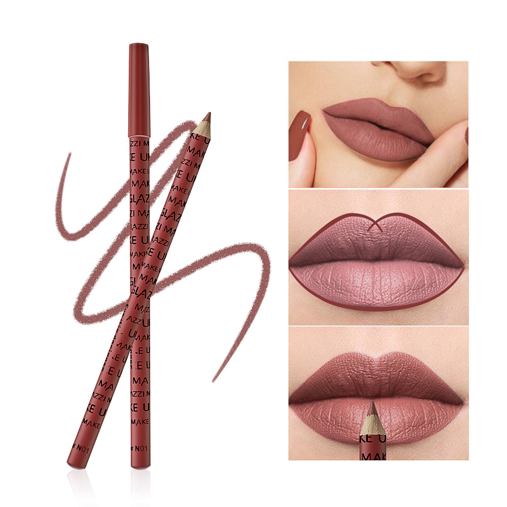 Casual Solid Color Wood Lip Pencil display picture 6