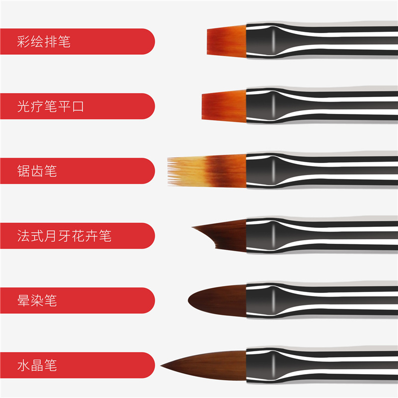 Herramientas de manicura especiales transfronterizas pluma de pintura de doble cabeza ciruela flor imán tallado dibujo pluma patrón flor pluma magnética pluma de fototerapia