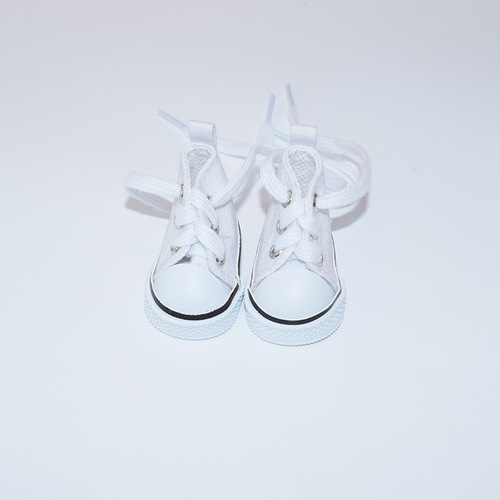 20CM cotton doll shoes 6 points BJD doll casual shoes 5CM small mini canvas shoes doll shoes