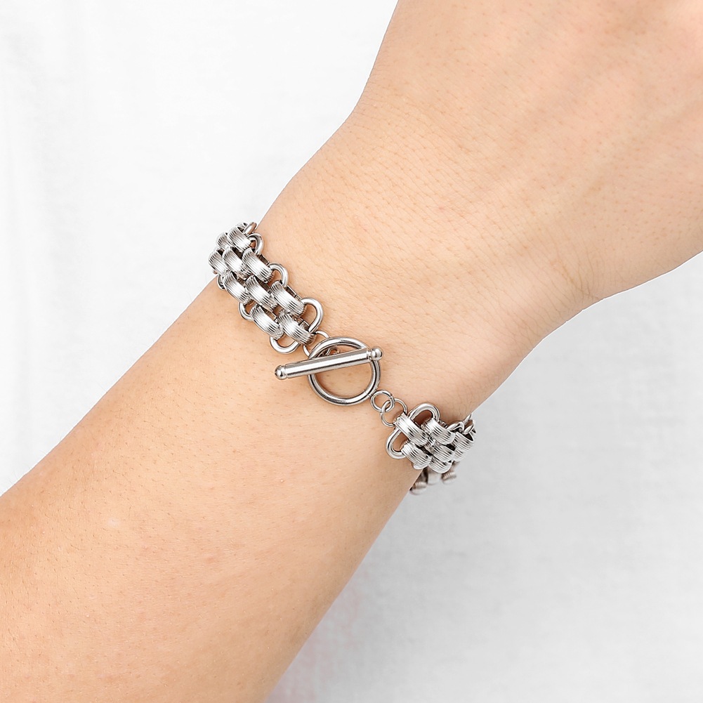 Bracelet stainless steel hip-hop style