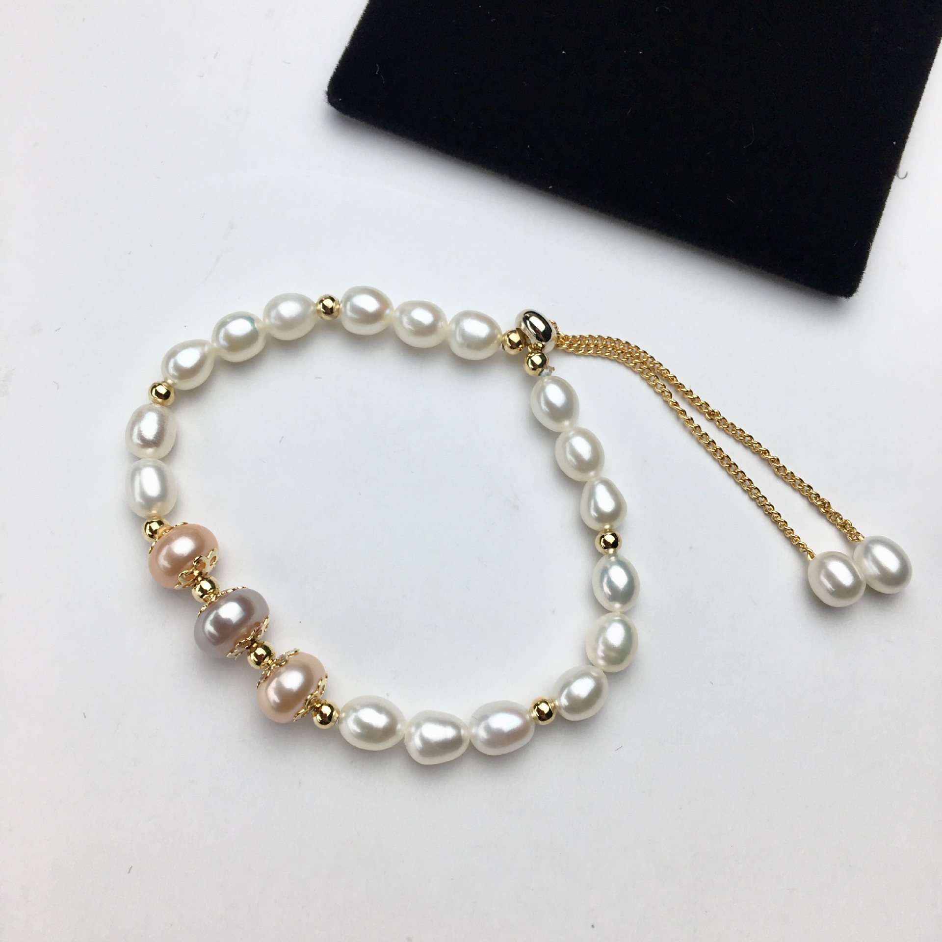 Manufactor Freshwater pearls Drawstring Bracelet girl student Pull-out convenient jewelry Jewelry wholesale