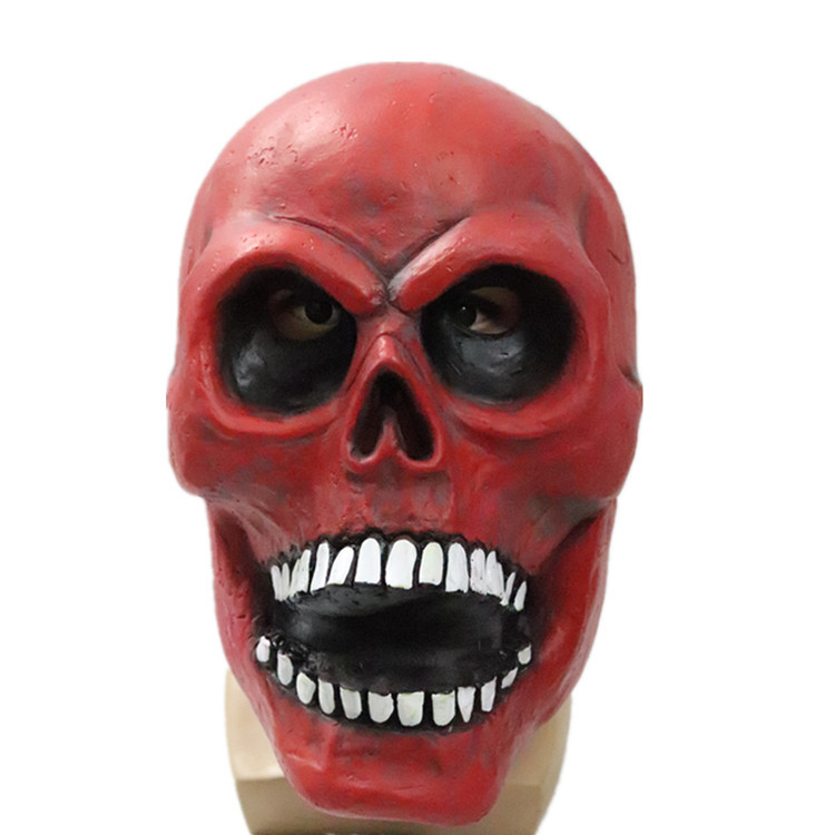Halloween cráneo máscara roja
