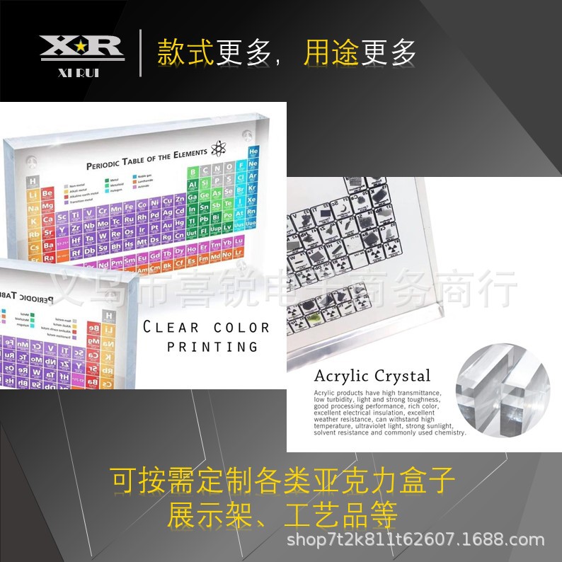 厂家定制高清亚克力元素周期表 展示牌工艺品 水晶化学元素周期表-阿里巴巴