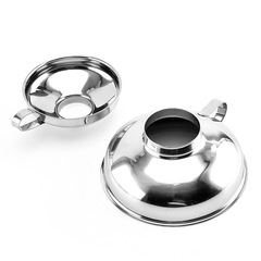 Stainless steel salad bowl funnel Wide-mouthed face pickle jam sausage funnel