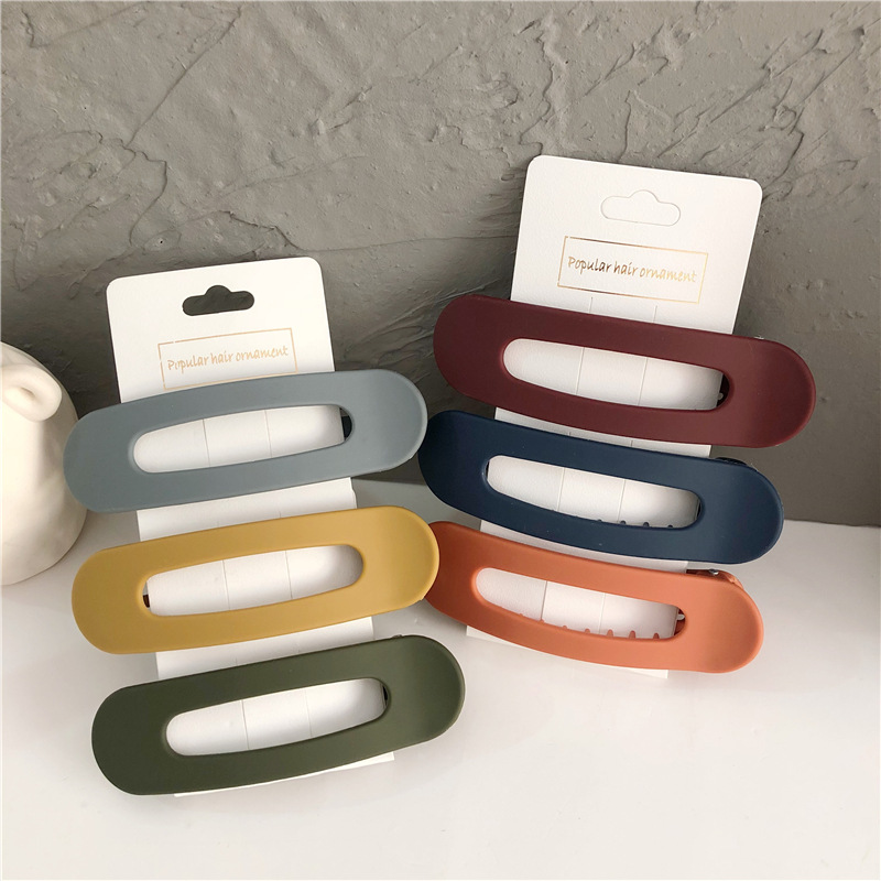 20g Weight Hair Clip Hair Accessories Type Birthday Occasion Plastic Material Solid Color Pattern Women'S Gender Simple Style Style Simple Style Solid Color Plastic Hair Clip 7