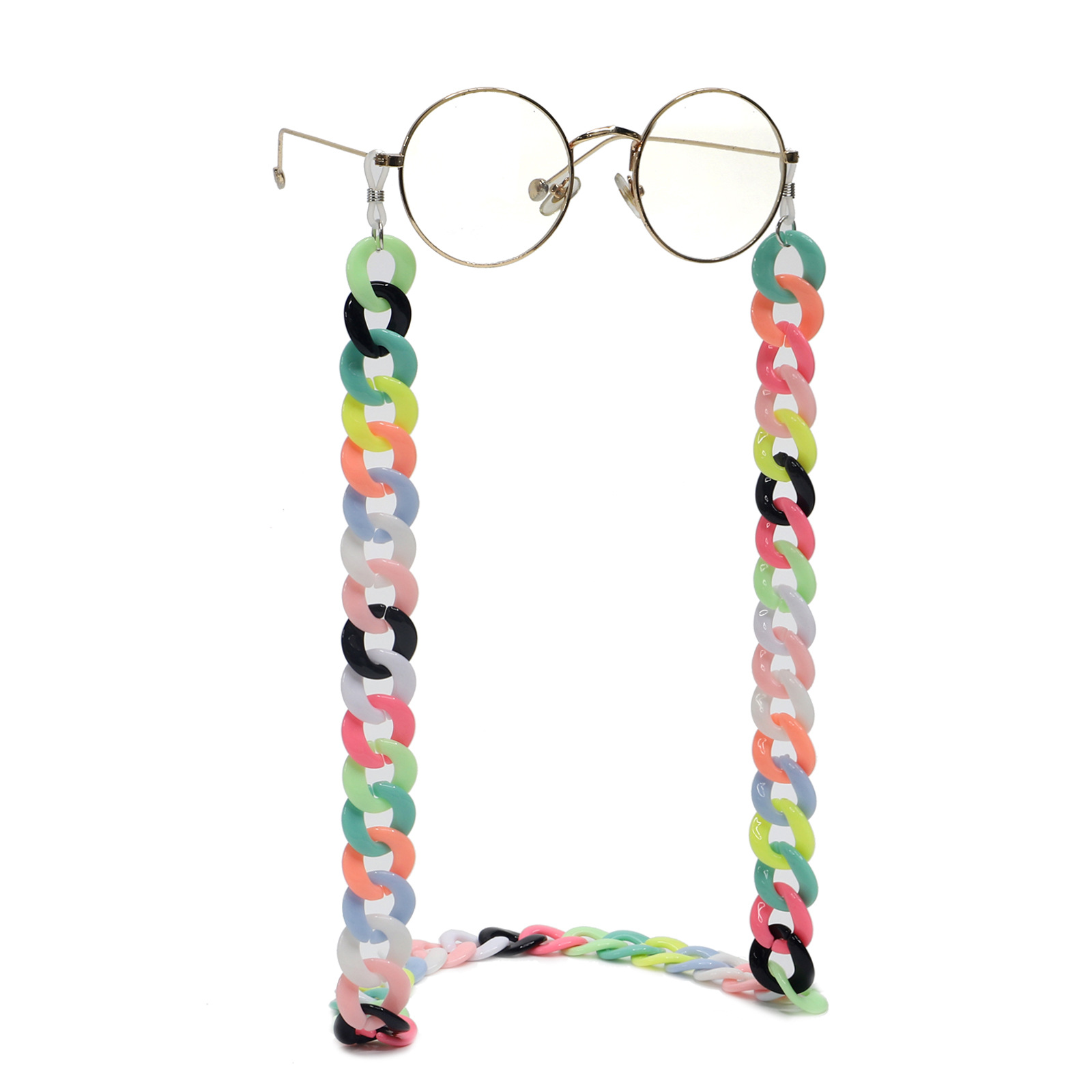 Resin Acrylic Plastic Multicolor Simple Fashion Glasses Chain Non-slip Glasses Rope Wholesale Nihaojewelry display picture 25