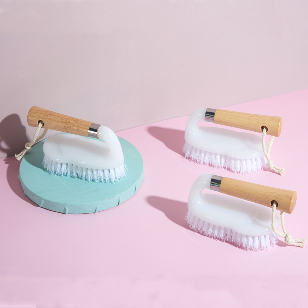 다기능 긴 손잡이 청소 브러시 나무 손잡이 세탁 브러시 신발 브러시 다목적 가정용 바닥 브러시 나무 손잡이 신발 브러시 하드 브러시