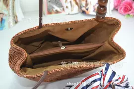 其他时尚女包;草编包;女士单肩包