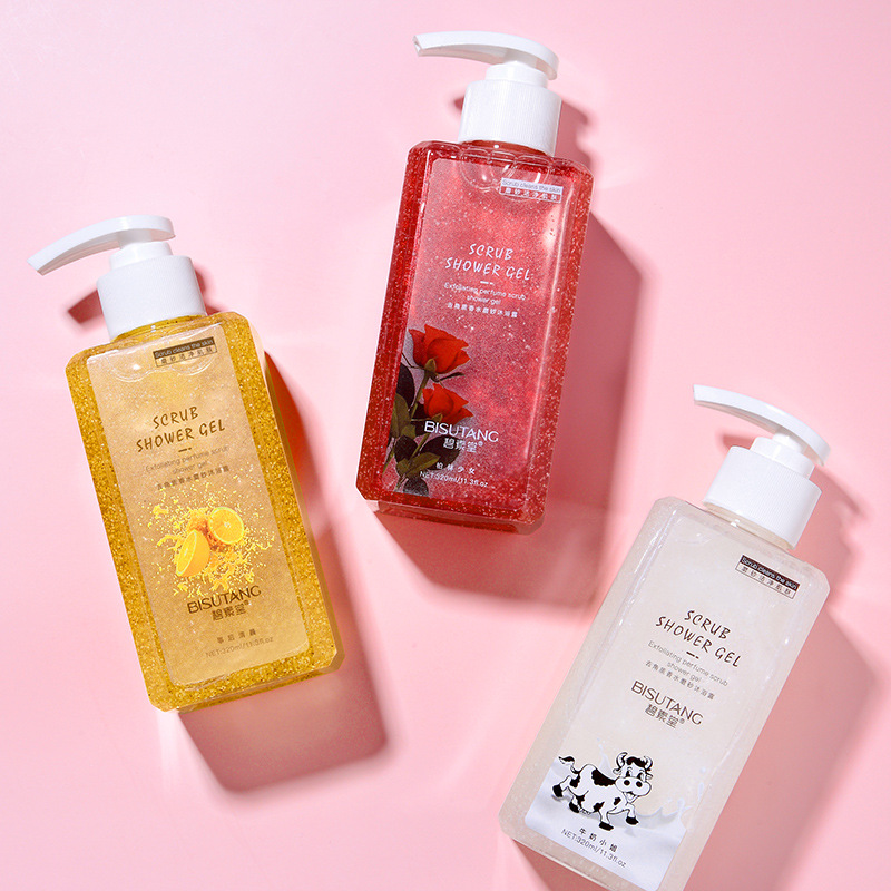 Su Tong Bi Exfoliator Perfume Scrub Shower Gel Skin care products refreshing natural Lasting Fragrance Bath series wholesale