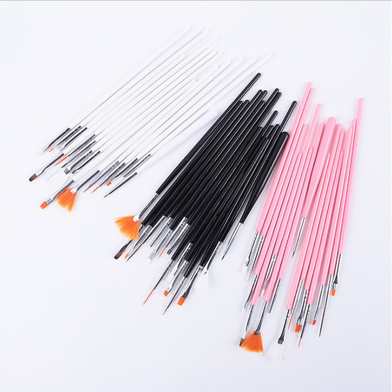 Herramientas de manicura al por mayor 15 conjuntos de bolígrafos de pintura de uñas 15 conjuntos de bolígrafos de uñas 3 colores opcionales