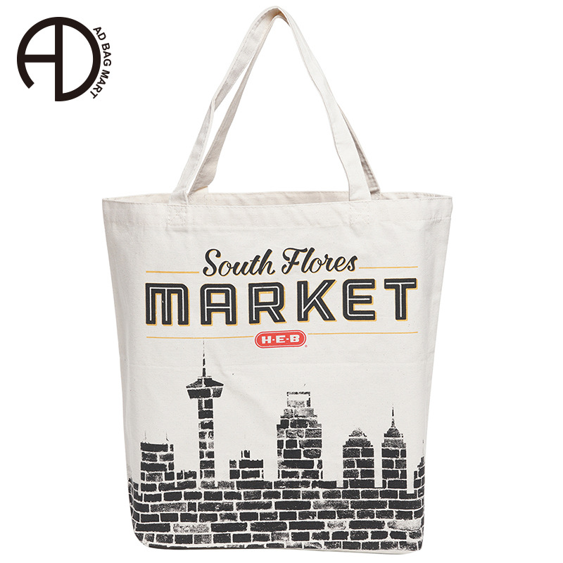 厂家手提帆布袋印logo 全棉帆布包拉链购物袋定做 环保帆布袋定制