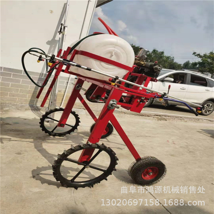 手推喷杆式打药机 农用高架庄稼地喷雾器 自走式打药机